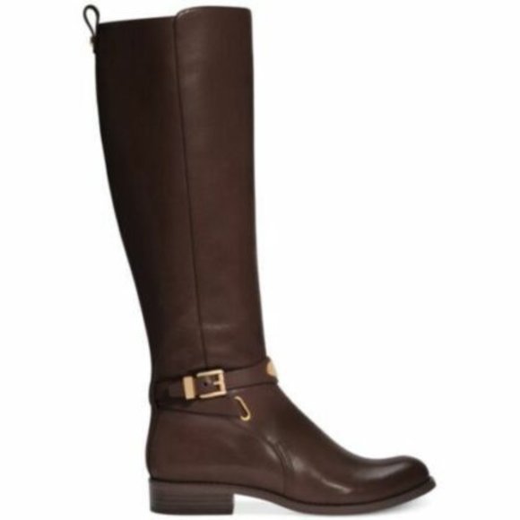 Michael Kors Arley Riding Leather Boots 5 - Picture 2 of 3